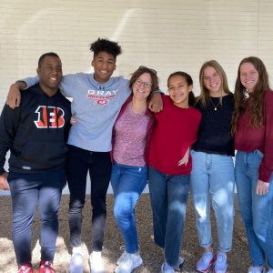 Meagan Sullivan and her children. Left to right: Jacob, Fenn, Meagan, Vanessa, Abigail, Caeli