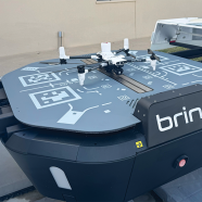 First Responder Drone Lakota returns home after checking out the parking lot at a Mission business.